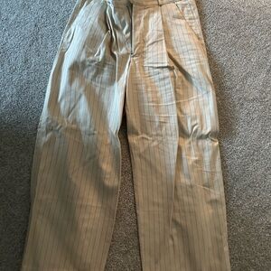 Banana Republic Beige Striped Pants